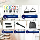 11x Resistance Band TPE Elastic Pull Rope Home Gym Fitness Equipment Tool