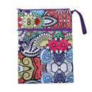 Waterproof Reusable Wet Bag Printed Diaper Nappy Bags with Two Zipper (A) A