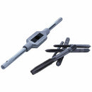 6Pcs Hand Screw Thread Metric Plug Tap Set M3-M8 With Adjustable Tap Wrench