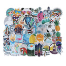 100Pcs Colorful Vacation Cute Stickers Scrapbook Suitcase Laptop Guitar Stick-OZ