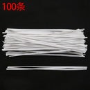 Candy Bags Packaging Twist Cable Tie 1.8mm Width 100 Pcs White C2F4