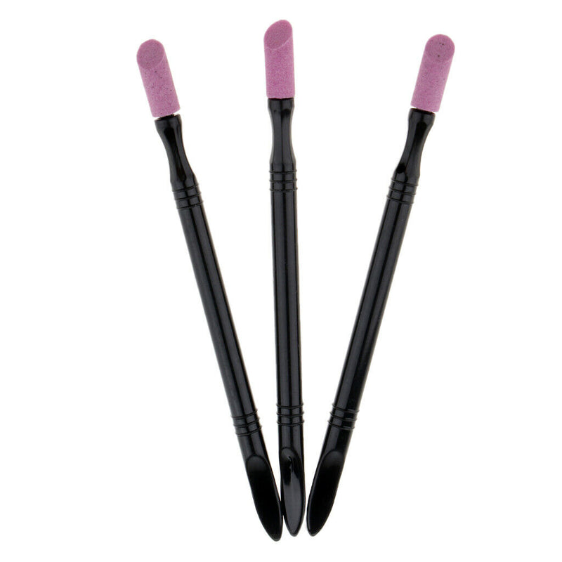 Cuticle Stone Stick, 3pcs Quartz Scrubs Stone Cuticle Stick Pen, Cuticle Nail
