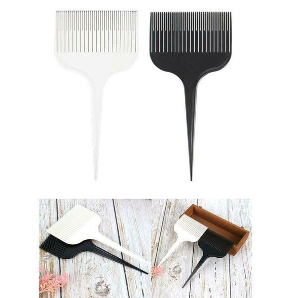 2 Pieces ABS Plastic Professional Hair Sectioning Highlight Comb Dyeing Comb