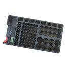 110 Battery Storage Organizer Box Case and Digital LCD Tester Removable Assembly