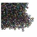 1200Pcs 2mm Metallic Purple Round Czech Glass Seed Spacer Loose Beads Jewel