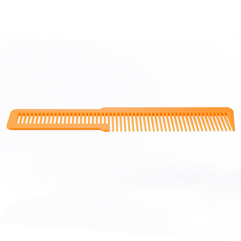 Hairdressing Carbon Anti-static Comb Wide Tooth Hair Clipper Comb (Orange) A