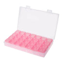 28 Slots Plastic Storage Box Nail Art Rhinestone Jewelry Beads Display Box Case