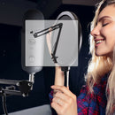 NB-35 Black Microphone Suspension Boom Scissor Arm Stand with Table Mounting