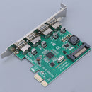 PCIe to USB 3.0 Super  4 Ports PCI Express Expansion Card Mini PCI-E...