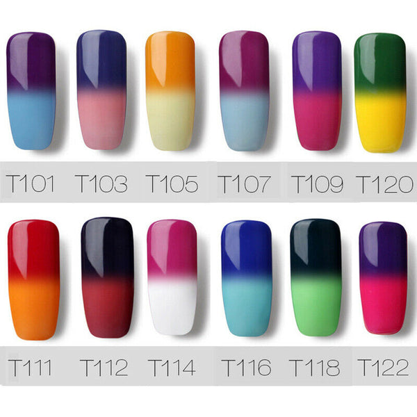 Rosalind Gel 1S Temperature Changing Nail Polish 7Ml Soak Off Nail Gel Poli E2X7