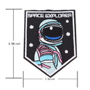 Embroidery sew iron on patch astronaut badge transfers cloth fabric applique nME