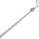 Retractable flexible telescopic inspection round mirror with pocket clipJ&f