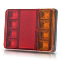 2 X Waterproof Car 8 LED Tail Light Rear Light Lamps For Truck Car Lighting