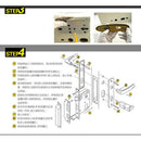 Creative Stainless Steel Privacy Handle Bathroom Lock Lever Set