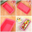 rectangle silicone non stick bread loaf cake mold bakeware baking pan oven-mould