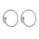 1 Pair Elegant Style Adjustable Feathers Rings Base DIY Setting Women Rings