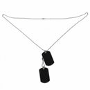 Military plate necklace dog style or boy necklace Color black new