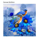5D Blue Bird Diamond Painting Cross Stitch Mosaic Picture Needlework Decor