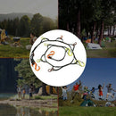 Outdoor Camping Lanyard With Hook, Camping Rope Outdoor Storage Rope Outdoo F5S8
