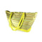 Fashion Women Canvas Striped Shopping Handbag Shoulder Bag Tote Yellow #gib
