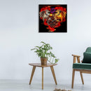 5D DIY Full Drill Diamond Painting Rose Heart Cross Stitch Embroidery Kit