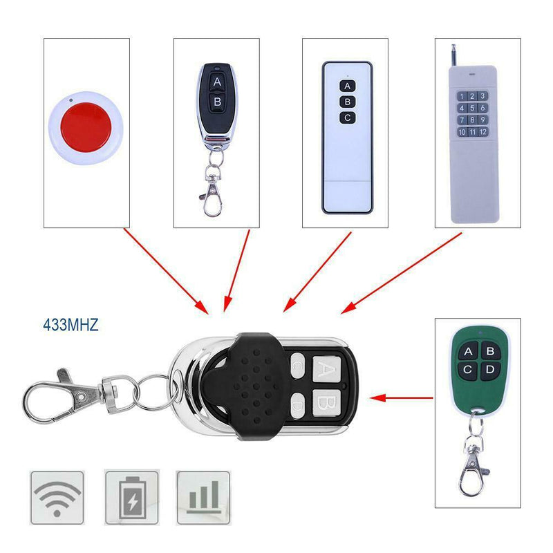 433MHz Universal 4 Channel Wireless RF Remote Control Duplicator Copy Key
