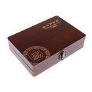 Wooden Coin Box for Collectors - Wood Coin Display Case for 10pcs 27mm Diameter