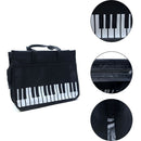 Piano Keys Wear Resistant Shoulder Bag Oxford Cloth Music Capacity Student