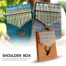 17 Keys Spruce Thumb Piano Mbira Reindeer Kalimba with Tuning Hammer Stickers