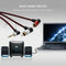 1m 90 Degree 3.5mm Male to 2 RCA Male Cable Right Angle AUX Y Splitter Cord