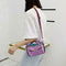 Sequins Animal Shaped Shoulder Handbags Women Small Crossbody Bags (Purple)