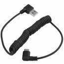 USB 90 Degree A Male Micro-USB charging data cable bend left retractable sp