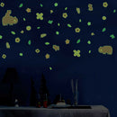 3pcs/set Luminous Animal Wall Stickers Waterproof Room Decals (HZY017-C) A