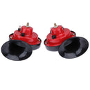 One Pair12V120DB Loud Car Dual-tone Snail Electric Air Horn Siren Universal A