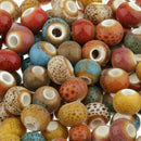Lots 100pcs 6mm Ceramic Porcelain Round Loose Spacer Beads Jewelry Findings DIY