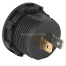 12V-24V Car Motorcycle LED DC Digital Display Voltmeter Meter Waterproof Blue