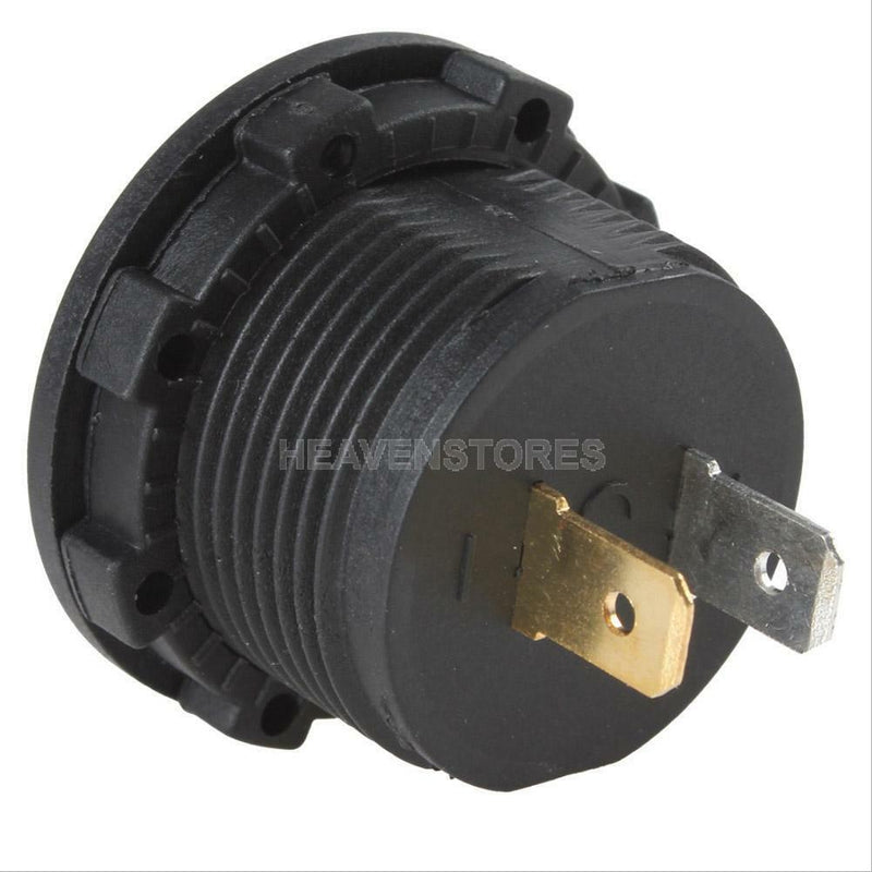 12V-24V Car Motorcycle LED DC Digital Display Voltmeter Meter Waterproof Blue