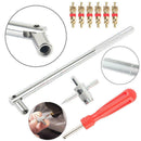 Valve Stem Installer HD Chrome Tool Puller Car Tire Plug Core Remover Repair