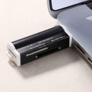 USB2.0 4 in 1 Multi Memory Card Reader for SD/SDHC/Mini SD/MMC/TF (Black)