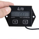 Digital Engine Tach Tachometer Hour Meter Inductive for Motorcycle Motor  ~