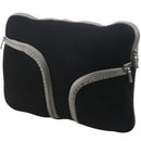 Zipper portable handbag For 13" Laptop Black   J8S9