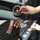Microfiber Cleaner Brush for Car AC Vent Home Window Blind Keyboard (Grey)