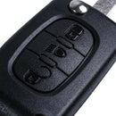 Entry Key Remote Fob Shell Case 3 Button for CITROEN C2 C3 Peugeot