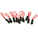 100Pcs/lot Zipper Pulls Zipper Pullers Replacement For Outdoor Bag Backpack Red