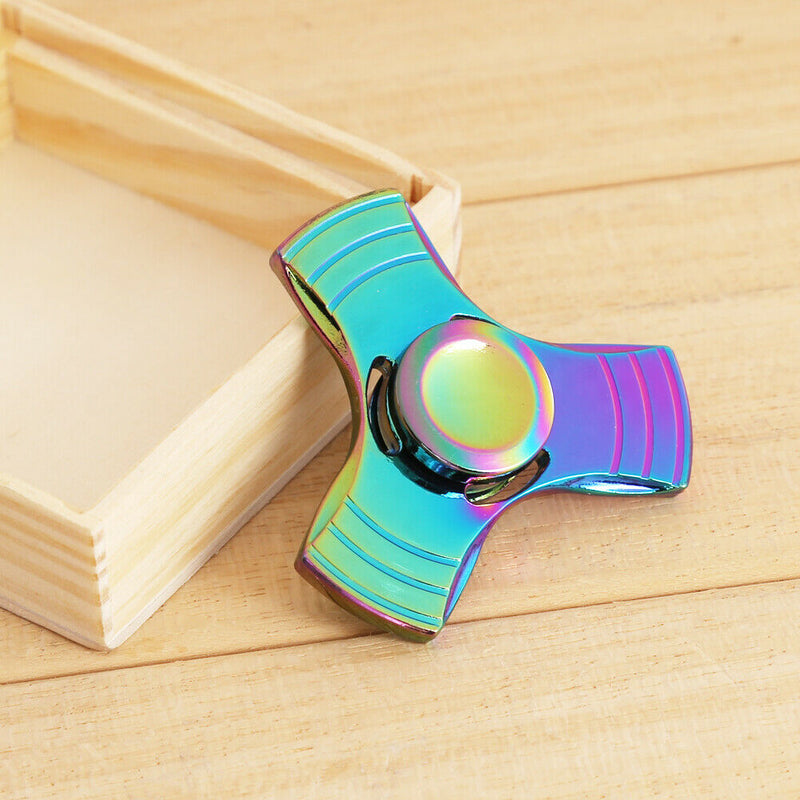 Fidget Spinner Rainbow Metal Hand Spinner EDC Fingertip Gyro ADHD
