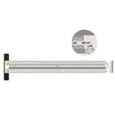 16'' Stainless Woodworking Scribe Marking Gauge Ruler Carpenter DIY Tools 400mm