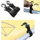 2 Pieces Nylon Security Paddle Clips Fishing Rod Holder Kayak Canoe Boat Rubber