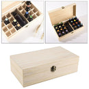 Essential Oil Case Wooden Storage Box Carry Organizer Oils Container 25Slot