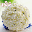 100xFoam Rose Heads Artificial Flower Floral for Wedding Decor ~Pink &White