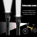 T6 LED Flashlight Zoom 5 Modes Bike Camping Outdoor Emergency Fishing Torch